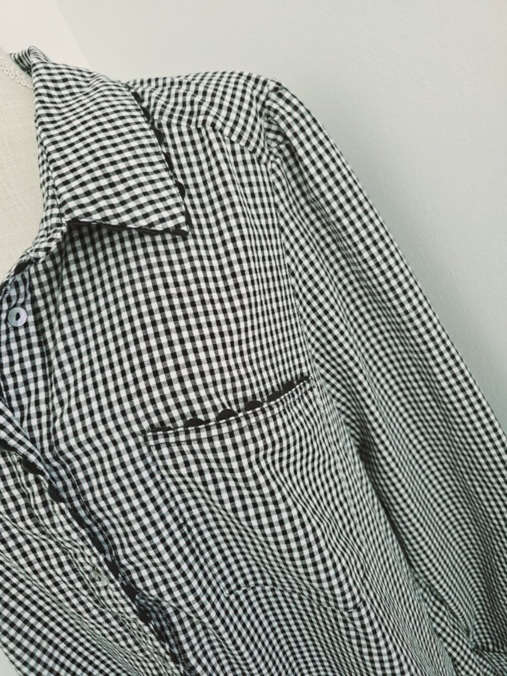 Tuckernuck Black Gingham Cotton Hemp Ric Rac Callahan Shirt Dress Size XXL 2X - Picture 4 of 13